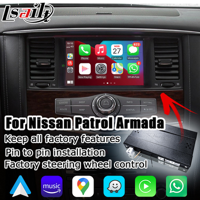 Ασύρματη διεπαφή Android Auto Carplay για Nissan Patrol Armada Y62 10-16 IT08 08IT Include Japan Spec
