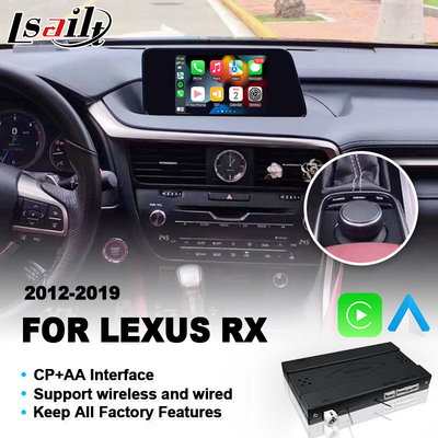 Ασύρματη διεπαφή Carplay για Lexus RX350L RX450L RX350 RX450h RX200t RX Knob Control 2016-2019