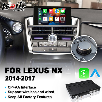 Android Auto Carplay Διασύνδεση για Lexus NX300h NX200t NX 300h 200t F Sport Knob Control 2014-2017