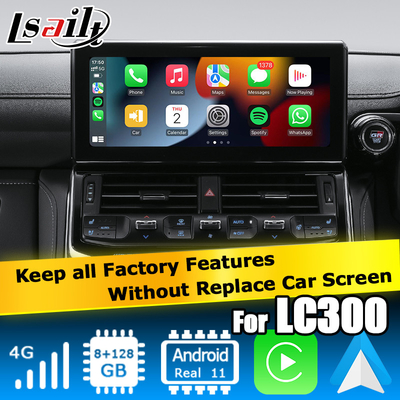 Toyota Land Cruiser LC300 αναβάθμιση εργοστασιακού στυλ Android video interface carplay android auto