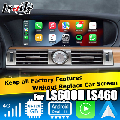 Lexus LS460L LS600hL android 11 carplay βίντεο διεπαφή βασίζεται στην Qualcomm 8+128GB
