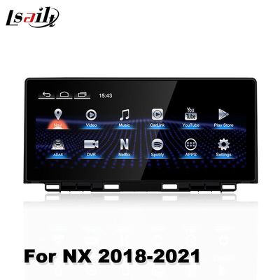 Lsailt ναυσιπλοΐα αυτοκινήτων 10,25 ίντσας για την αρρενωπή οθόνη για το σύστημα πολυμέσων ΠΣΤ 2018-2021 Lexus NX NX300 NX300h