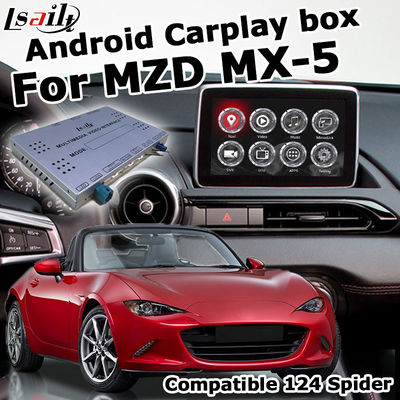 Mazda MX-5 MX5 ΦΊΑΤ 124 αρρενωπό αυτόματο carplay κιβώτιο με την τηλεοπτική διεπαφή ελέγχου εξογκωμάτων προέλευσης της Mazda