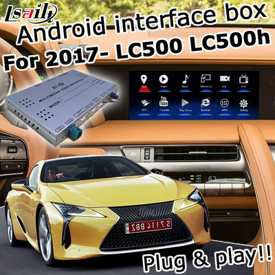 Lexus LC500 LC500h ΠΣΤ ναυσιπλοΐας κιβωτίων τηλεοπτικό παιχνίδι Google youtube διεπαφών ασύρματο carplay και αρρενωπό αυτόματο