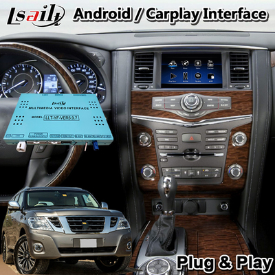 Lsailt 4+64GB Διεπαφή βίντεο Android Wireless Carplay για Nissan Patrol Y62 2012-2017