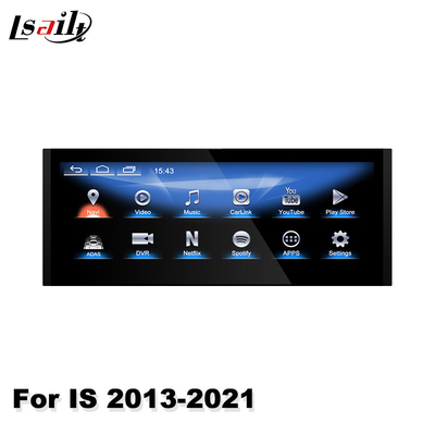 Lsailt 10,25 ιντσών Οθόνη πολυμέσων αυτοκινήτου Android Carplay για Lexus IS350 IS200T IS300H IS250