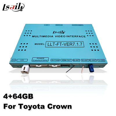 Αρρενωπή Carplay τηλεοπτική διεπαφή Lsailt 4GB για την κορώνα AWS215 AWS210 της Toyota