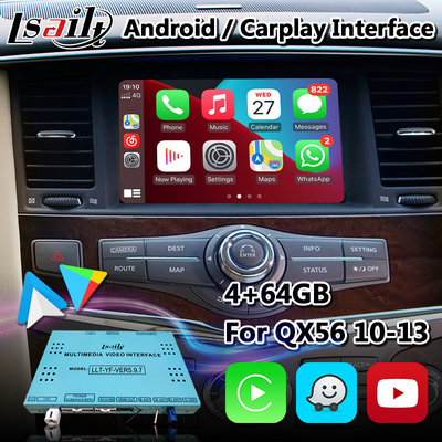 Ασύρματη διεπαφή βίντεο πολυμέσων Carplay Carplay Android για Infiniti QX56 2010-2013