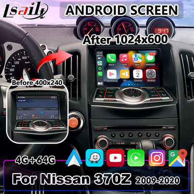 Lsailt 7 ιντσών Διεπαφή βίντεο πολυμέσων Android Carplay οθόνη για Nissan 370Z