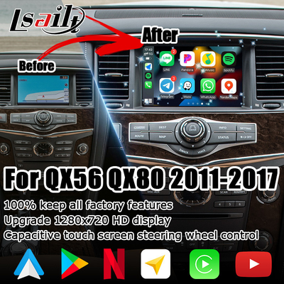 Infiniti QX80 QX56 Z62 carplay android auto multi δάχτυλα οθόνη αφής HD αναβάθμιση IT08