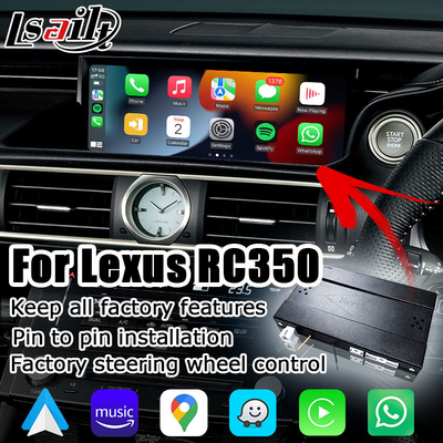 Ασύρματος carplay για το αρρενωπό αυτοκίνητο Lexus RC RC350 RCF RC200t RC300h RC300