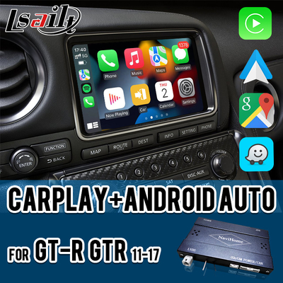 Ασύρματη διεπαφή CarPlay για GT-R GTR R35 2011-2017 Περιλαμβάνεται Android Auto, GPS πλοήγηση, Reverse Camera