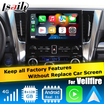 Το Toyota Alphard Vellfire AH30 σειράς Android Carplay κουτί διεπαφής Qualcomm 6125 8+128GB