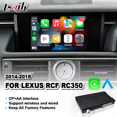 Ασύρματο Android Auto Carplay Interface για Lexus RC 350 300h 200t 300 AWD F Sport 2014-2018
