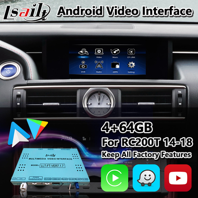 Lsailt Android Car Video Interface για το Lexus RC200t RC300h RC350 RCF RC300 F-Sport RC 2014-2018