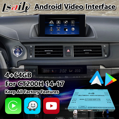 Lsailt Android Video Interface για Lexus CT200h CT F Sport Μάους Ελέγχου 2014-2017