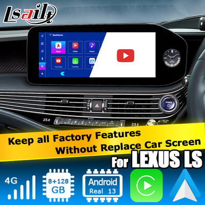 Lexus LS500h LS500 LS350 2022 Android 13 video interface 8+128GB βασισμένη στην Qualcomm
