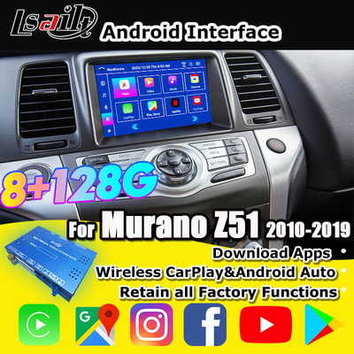 Lsailt 8G CarPlay / Android Multimedia Interface για την Nissan Murano, Quest, Patrol Infiniti QX με NetFlix, Χάρτες Google