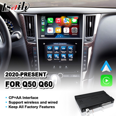 Lsailt CP + AA OEM ολοκλήρωση Carplay Interface για το 2020-2023 Infiniti Q50
