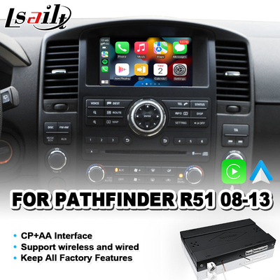 Ασύρματη ενσωμάτωση Android Auto Carplay Interface για το 2008-2013 Nissan Pathfinder R51 Navara D40