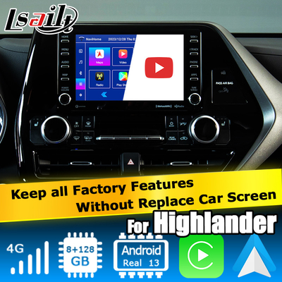 Διασύνδεση βίντεο αυτοκινήτου ασύρματο carplay android auto Android 13 TOYOTA Highlander