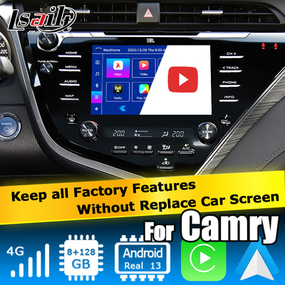 Αρρενωπή αυτόματη τηλεοπτική διεπαφή Toyota Camry Bluetooth Wifi USB Carplay οθονών επαφής