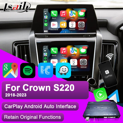 Lsailt Apple CarPlay Android Auto Module για το Crown S220 GSW224 2018-2022 Ενσωμάτωση Αντικλίσεων κινητών τηλεφώνων, Αντίστροφη κάμερα