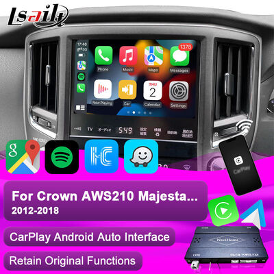 Διασύνδεση Apple CarPlay για Crown S210 AWS210 GRS210 GWS214 GWS215 Majesta Athlete Royal Saloon Ενσωματωμένο Android Auto, αντίστροφη κάμερα, κλίμα AC