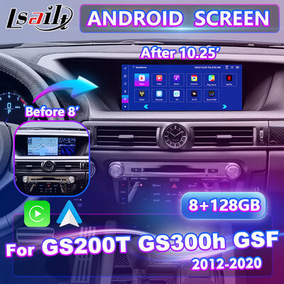 Lsailt Android Carplay πολυμέσων οθόνη για το 2012-2020 Lexus GS 200t GS300h GS250 GS350 GS450h GSF GS200t
