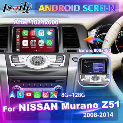 Οθόνη πολυμέσων Lsailt Android Carplay για Nissan Murano Z51 2008-2014