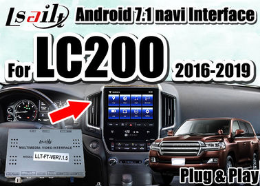 Τηλεοπτική διεπαφή πολυμέσων Lsailt με ενσωματωμένο IOS/Android CarPlay για το ταχύπλοο σκάφος 2016-2019 LC200 εδάφους