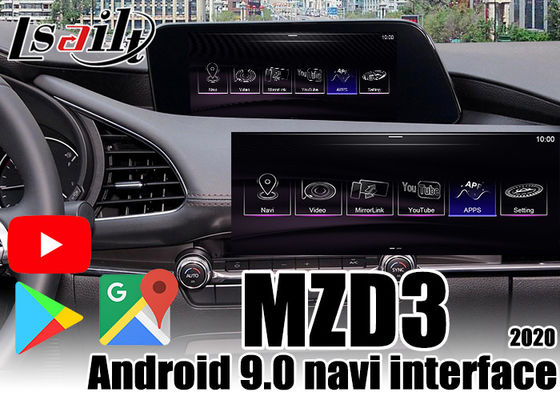 32GB η αρρενωπή διεπαφή αυτοκινήτων για την υποστήριξη Mazda3/CX-30 κιβωτίων CarPlay του 2020 google παίζει, έλεγχος αφής
