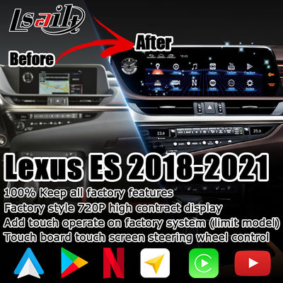 Οθόνη αφής ρύθμισης ES300h Lsailt Lexus DSP 12,3» αρρενωπό αυτόματο Carplay ADAS