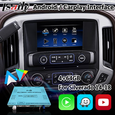 Διεπαφή πολυμέσων πλοήγησης Lsailt Android για Chevrolet Silverado 1500 2500 3500 2014-2019 Σύστημα Mylink