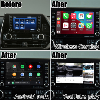 Διασύνδεση βίντεο αυτοκινήτου ασύρματο carplay android auto Android 13 TOYOTA Highlander