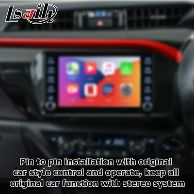 Toyota Hilux Android 13 πολυμέσων βίντεο διεπαφή ασύρματο carplay Android auto touch 3