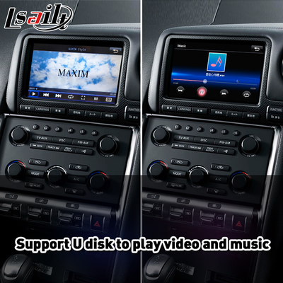 Αρρενωπή αυτόματη διεπαφή Carplay Lsailt για τη Nissan GTR GT-ρ R35 Nismo 2008-2010