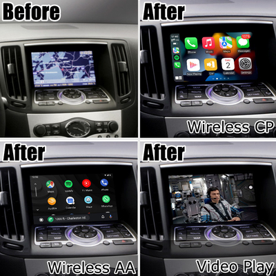 Ασύρματη μονάδα carplay android auto για Infiniti G37 G25 Q40 Q60 370GT skyline 08IT