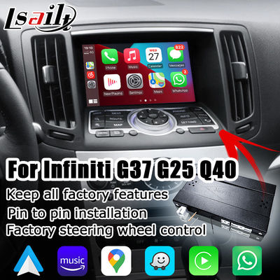 Ασύρματο carplay android αυτο για το Infiniti G37 G25 Q40 Q60 370GT Skyline 08IT