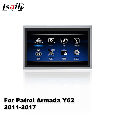 Οθόνη πολυμέσων Lsailt Car για Nissan Patrol Y62 2011-2017 με ασύρματο Android Auto Carplay