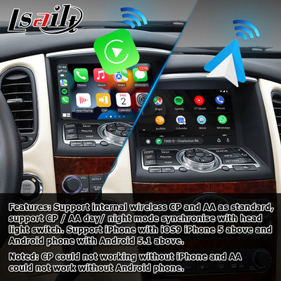 Ασύρματο android auto carplay για Infiniti EX35 EX25 EX37 QX50 EX IT08 08IT κουτί μονάδας