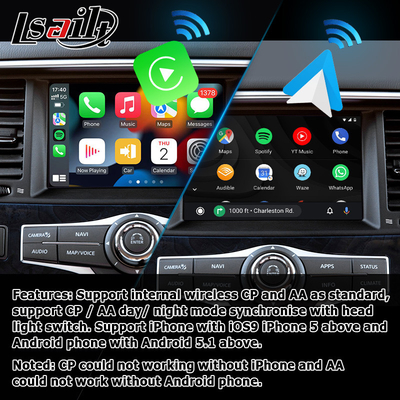 Infiniti QX80 QX56 Z62 ασύρματη διασύνδεση carplay android auto multimedia IT08