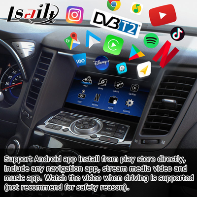 INFINITI QX70 FX35 FX37 αναβάθμιση οθόνης HD ασύρματη carplay android auto IT06
