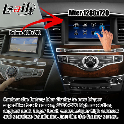 HD οθόνη αφής πολλαπλών δακτύλων carplay αυτόματη αναβάθμιση android για Infiniti QX60 JX35 2013-2016 IT06