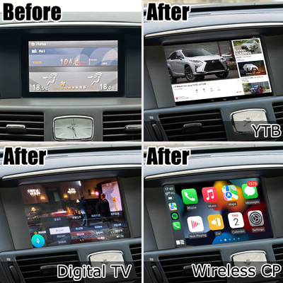 Infiniti Q70 M35 M35h M45 Nissan Fuga Android carplay αναβάθμιση αφής πολλαπλών δακτύλων