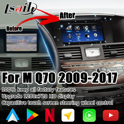 Infiniti Q70 M35 M35h M45 Nissan Fuga Android carplay αναβάθμιση αφής πολλαπλών δακτύλων