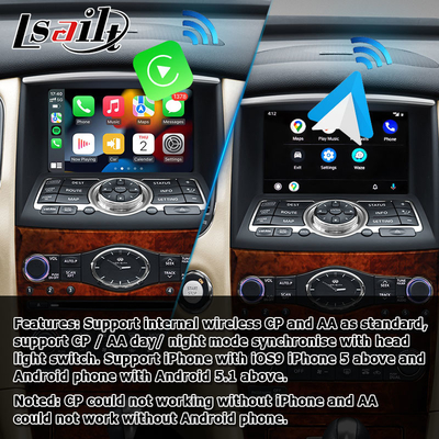Infiniti QX50 EX EX35 EX25 EX37 Nissan skyline crossover οθόνη Android HD carplay αυτόματη αναβάθμιση android