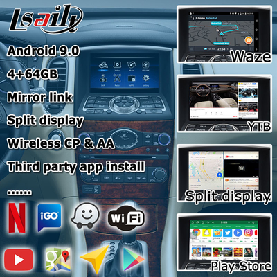 Infiniti QX50 EX EX35 EX25 EX37 Nissan skyline crossover οθόνη Android HD carplay αυτόματη αναβάθμιση android