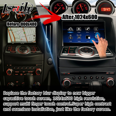Nissan 370z μη καταστροφική οθόνη HD Youtube ασύρματη carplay αυτόματη αναβάθμιση android