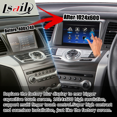 Nissan Murano Z51 Android HD αναβάθμιση οθόνης Android auto carplay Youtube waze Netflix play